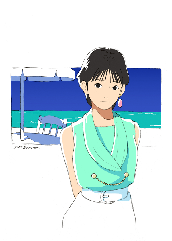 「夏 」|ともけーのイラスト