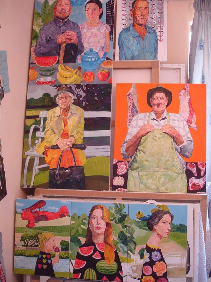 Studio shot - works in progress #meirionginsberg #celf #art #oiloncanvas #newworks #progress #cymru #welsh #wales #welshart