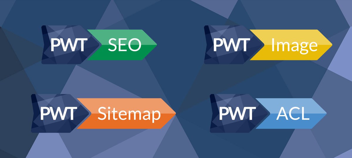PerfectWebTeam's tweet photo. Our four new #joomla extensions: PWT SEO, PWT Image, PWT Sitemap & PWT ACL. Get Early Access on https://t.co/0DCrEWRvYV #pwtextensions https://t.co/ZzDQJ0TFel