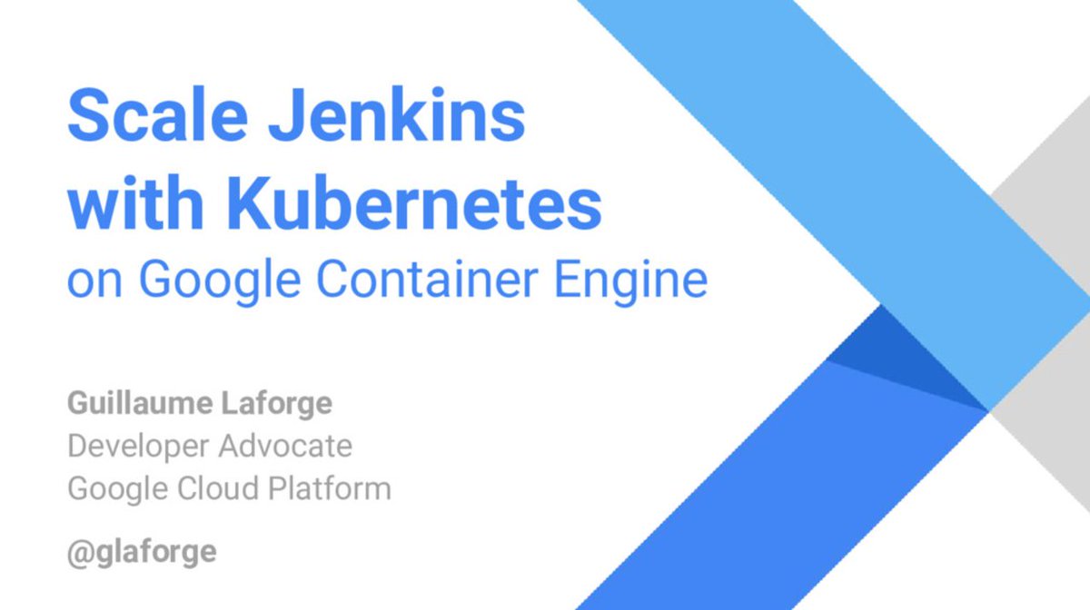 glaforge's tweet image. Back from @jenkinsci community day, here are my slides on Scaling #Jenkins with @kubernetesio on @googlecloud
glaforge.appspot.com/article/scale-…