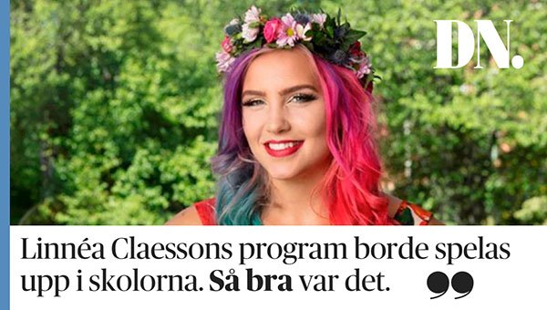 dagensnyheter's tweet photo. Gustaf Andersson: Linnéa Claessons ”Sommar i P1” borde spelas upp i skolorna https://t.co/ReebrTdQ0B #sommarip1 https://t.co/F58NFSHx5J
