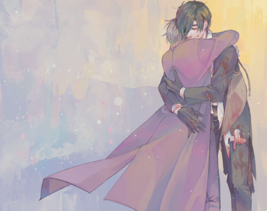 燭台切光忠(刀剣乱舞) 「「おかえり」 (燭へし) 」|さにわしてるシンサク（まだまだ無双中）のイラスト