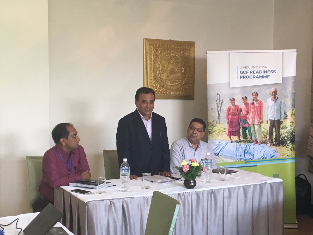 aparpau's tweet photo. Nepal NDA will play active role to ensure national capacity to access and manage #GCFfund- Lal B Khatri, @mofnepal #GCFReadiness @UNDPNepal https://t.co/HVzFvstAf9