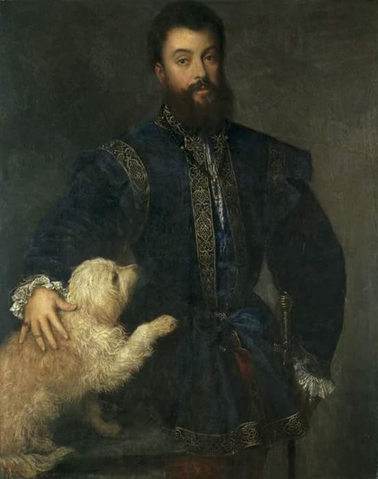 Retrato de Federico II Gonzaga. Tiziano Vecellio