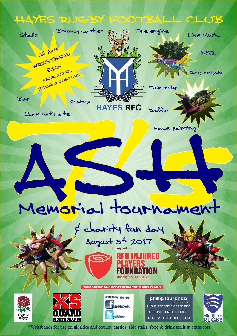 ASH7SEVENS's tweet photo. Just under 3 weeks to go! A great day for all the family and making a difference with @TheRugbyCharity @MiddlesexRDO @MiddlesexRFU #ASH7 https://t.co/rmeyQQuCb1