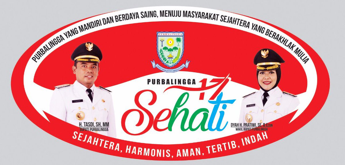tasdipbg1's tweet photo. Semangat baru, PURBALINGGA SEHATI (Sejahtera, Harmonis, Aman, Tertib &amp; Indah). Wujudkan 1 visi &amp; 7 misi Purbalingga @dinkominfopbg https://t.co/X7xYvf6IaU