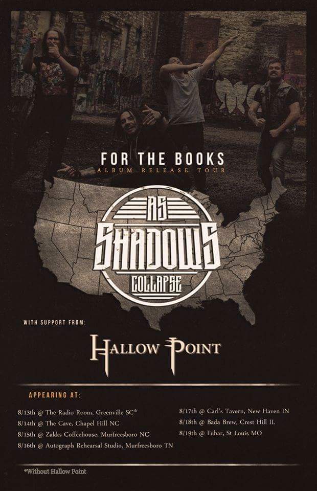 Hallow_Point's tweet photo. 🔥 NEW TOUR 🔥

We are hitting the road with @ascmetal from Aug. 14th-19th!

Playing in NC, TN, IN, IL, and MO. 

Where will we see you!? https://t.co/D5IPEgQUwX