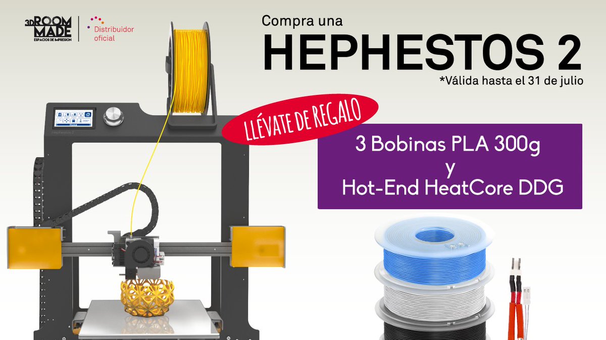 3DROOMMADE's tweet image. El verano viene con 💪🏽
Ahora tu impresora 3D viene con amigos ¡GRATIS!
¡Infórmate ya! 📩contacto@3droommade.com