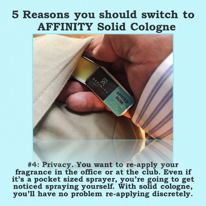usaaffinity's tweet photo. Smell great all day with AFFINITY Solid Cologne. Buy today on our online store: https://t.co/eJGiKnNQj9 #affinityproducts #travel #menstyle https://t.co/BTrstVIJpm