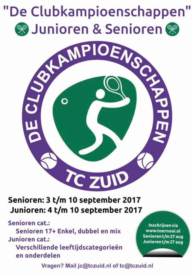 Schrijf je nu in voor de clubkampioenschappen! #TCZuid #Doetinchem
