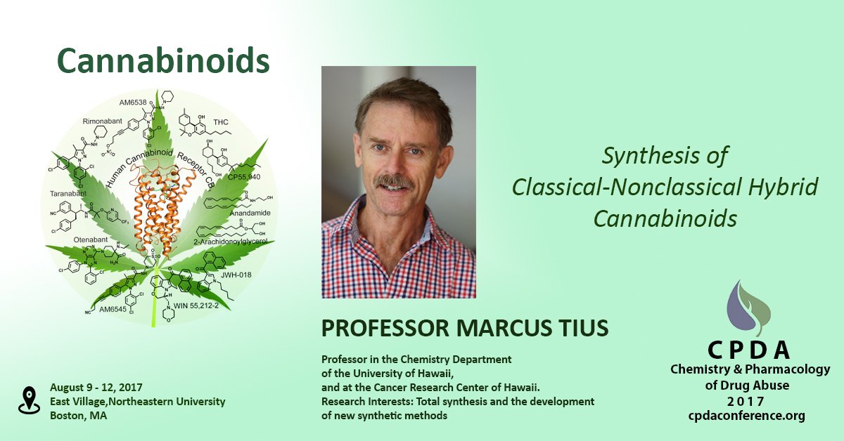 Dr. Marcus Tius is one of the many distinguished speakers who will make this event in August. #cannabinoids #chemistry #science #synthetics