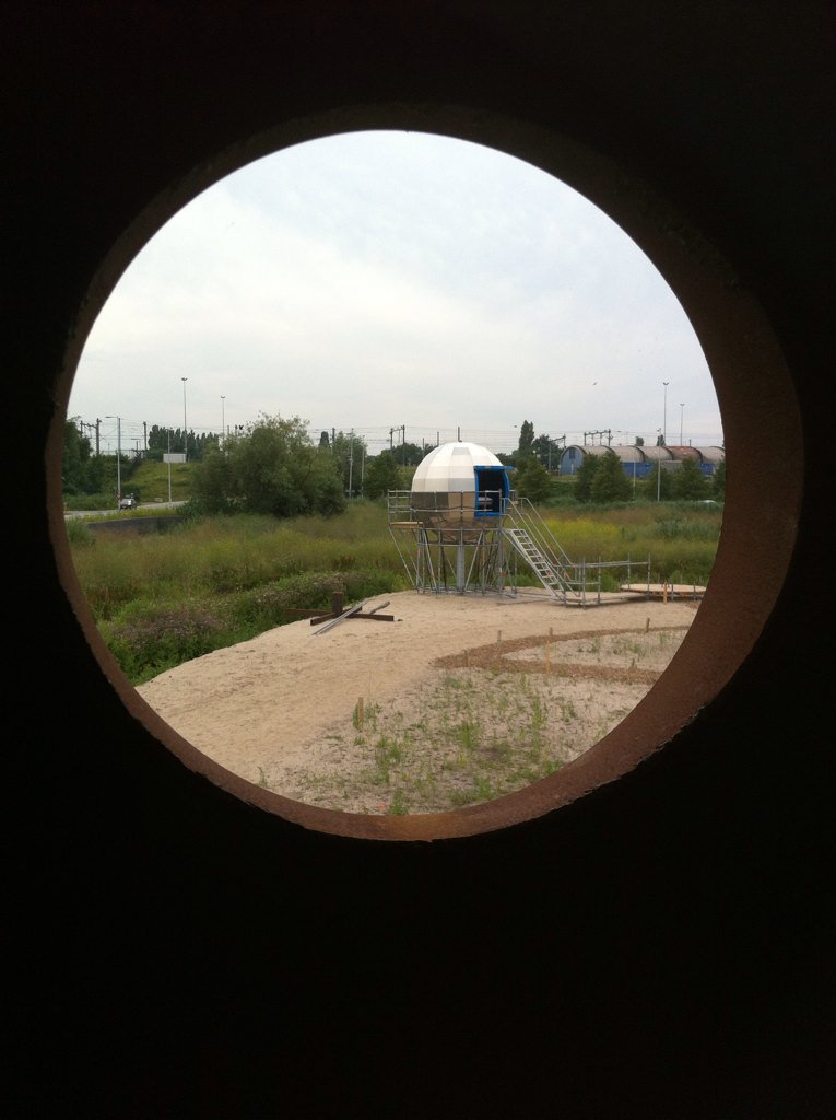 view vanuit eco-toiletten <a href="/Joepvanlieshout/">Joep van Lieshout</a> <a href="/UCampsite/">UrbanCampsite</a> #Urban Campsite