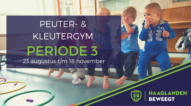 Periode 3 (23 augustus t/m 18 november) van peuter- en kleutergym 2017 is geopend! Meer informatie en aanmelden: goo.gl/azKRZi