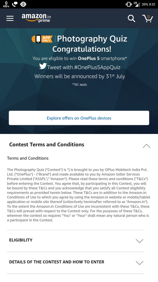 antikthinks's tweet image. Successfully participated in photography quiz #OnePlus5AppQuiz #AmazonIndia