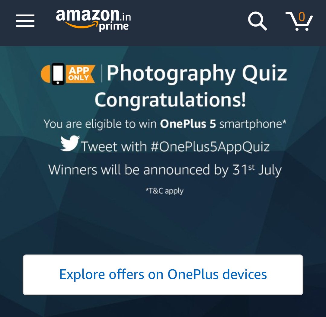 varunsden's tweet image. Never settle ✌️#OnePlus5AppQuiz