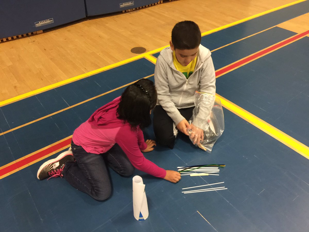 STEM challenge: build a bridge to save the prince in the tower using the given materials. Starting off by sharing ideas!