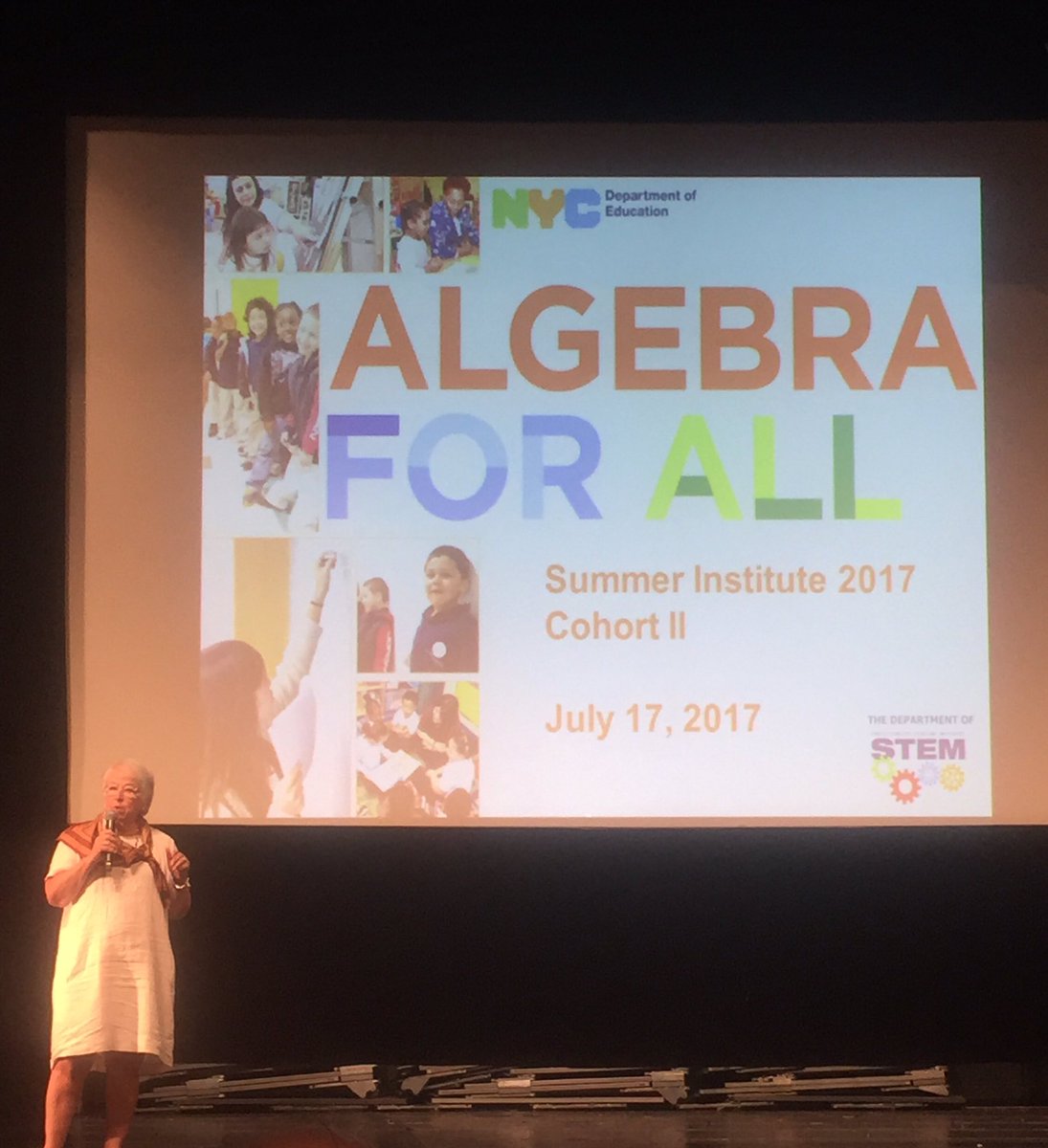 NicoleCoqueran's tweet image. &quot;It&apos;s not about getting the answers. It&apos;s about thinking about the math.&quot; @NYCSchools @QNTandL #algebraforall #processoverproduct