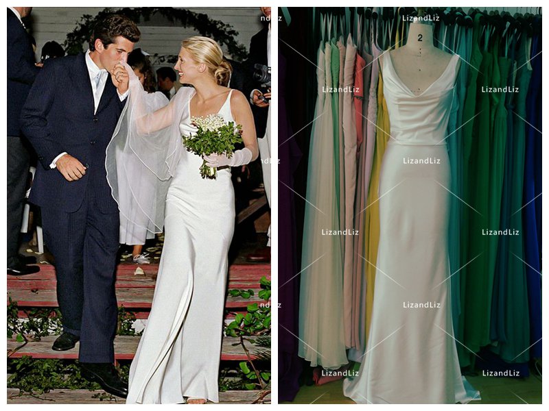 Carolyn bessette wedding dress hotsell