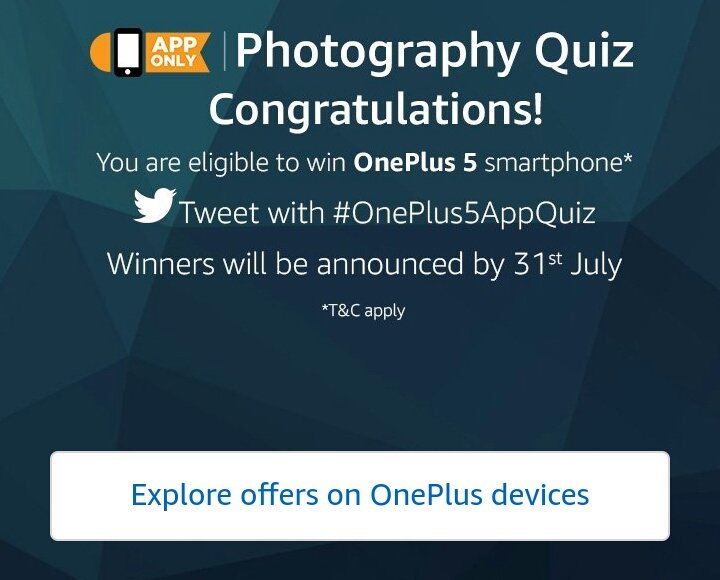 _monukumar's tweet image. Try the #OnePlus5AppQuiz to win OnePlus 5 smartphone.
I hope I win it...
