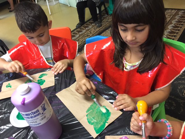 The kids had so much fun creating their very own paper bag puppets at the Drop-In last week!