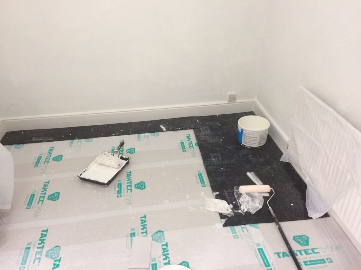 swiftecgroup's tweet photo. Taktec being used on a house refurbishment in Manchester. Great to see Antinox there too. #carpet #refurbishment #refreshment https://t.co/SZUt6jMocI