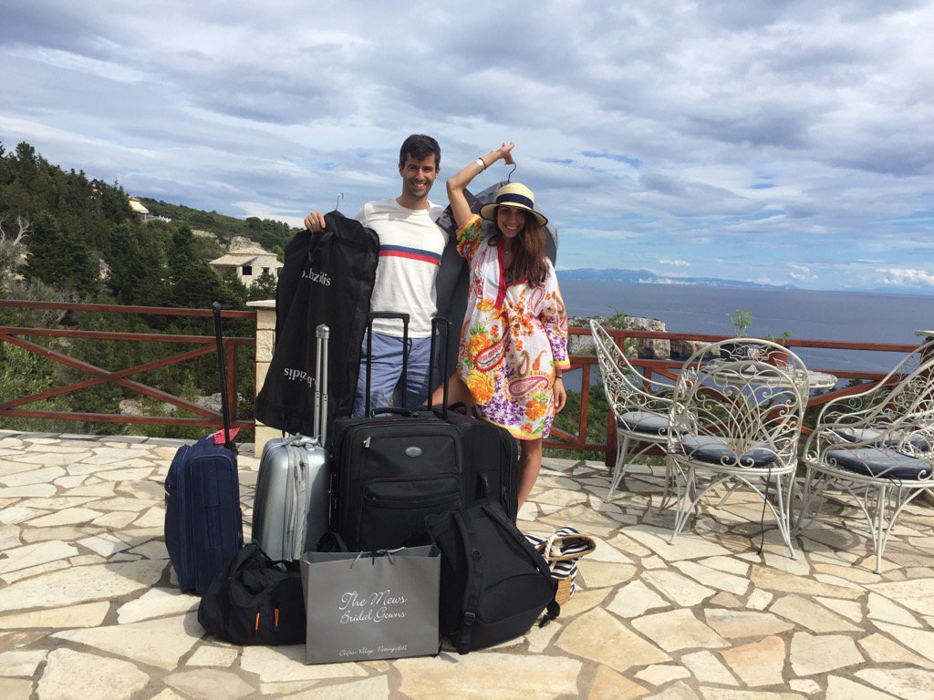 Nella_and_Ced's tweet photo. Arrived and happy in Villa Mouzmouli ! 70kg of luggage :) https://t.co/zokzCOBzO1