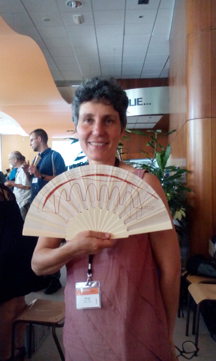 esslli17's tweet photo. Come pick your #ESSLLI2017 fan at the Welcome Desk! https://t.co/z03N0F3m82