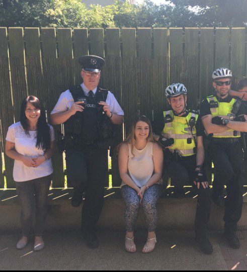 Antrim NPT at @womensaid Antrim for their Summer Scheme with a chat about bullying for the kids. #keepingyoungpeoplesafe #safersummer