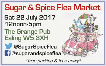 Looking forward to dropping in for a potter round on Saturday: @SugarSpiceFlea Sat 22 July 12noon-5pm at <a href="/grangeealing/">The Grange Ealing</a> #supportlocalbiz
