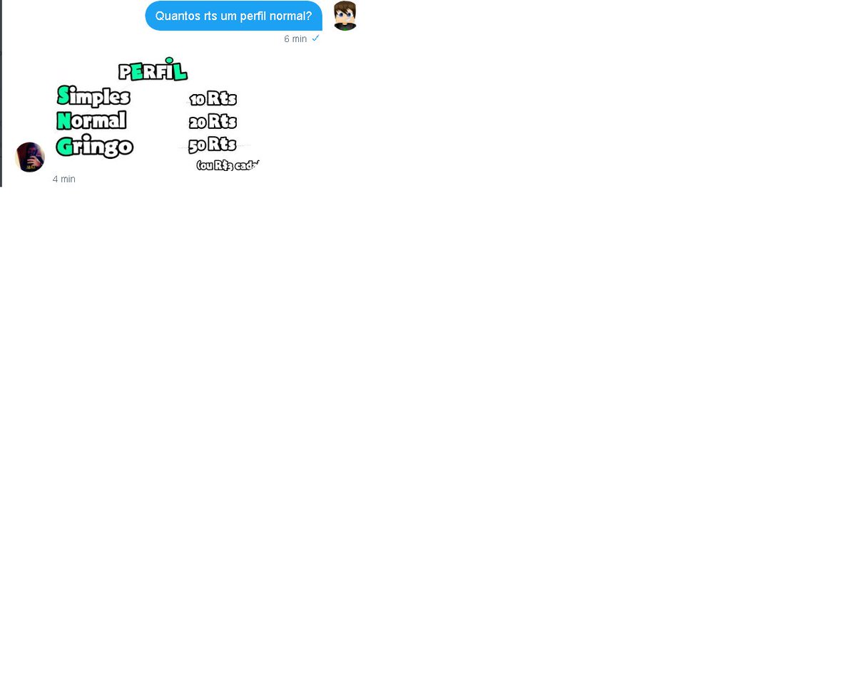 LinuxGamer0's tweet image. Vamos la galera 20 rts pro @MasterMCPE2K mim fazer um perfil Normal @WendellPlaysBr @VyperNetwork_ @iFlameeBr @BielHelp_