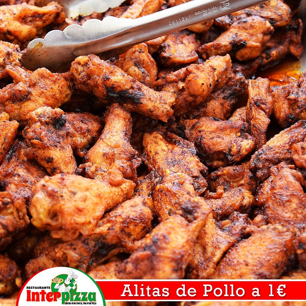 Interpizzas's tweet image. Ven a nuestro local y llévate 5 alitas de pollo por 1€ 🍴🍗 #vigo