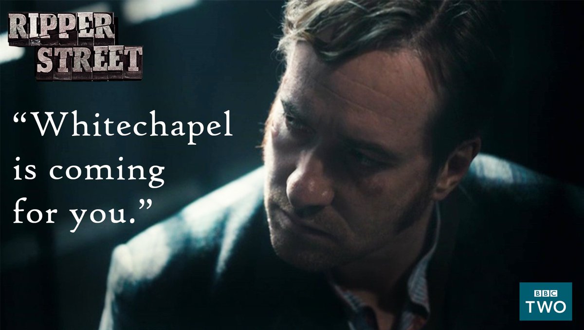"Whitechapel is coming for you." #RipperStreet <a href="/BBCTwo/">BBC Two</a> <a href="/TigerAspectUK/">Tiger Aspect</a> <a href="/MultitudeMedia/">Multitude Media</a>