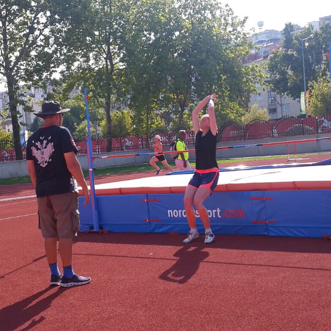 Deaflympics2017's tweet photo. USA, Russia, Chinese Taipei, Portugal and more! Athletes are training at Ilkadim Athletics Stadium. #Deaflympics2017 https://t.co/0knO0o7Rpz