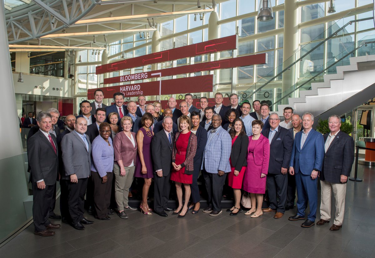 Glad to welcome the Bloomberg Harvard City Leadership Initiative's inaugural class, 40 mayors ready to maximize their impact.