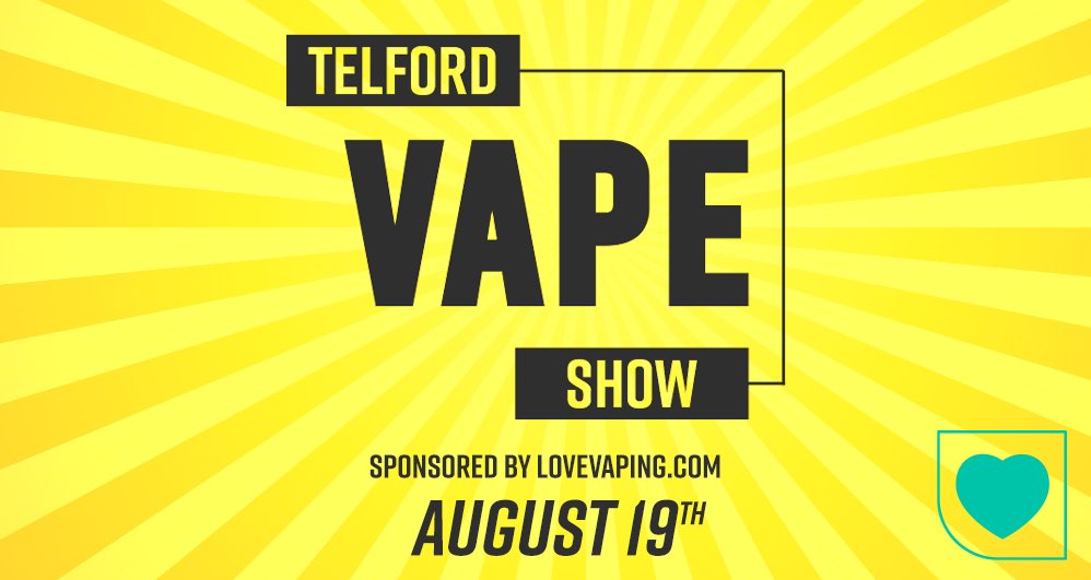 Be sure to join all the vendors at Telford Vape Show!! 🙌 Find out who's exhibiting and donate to the charities at lovevaping.com/telfordvapeshow 💚