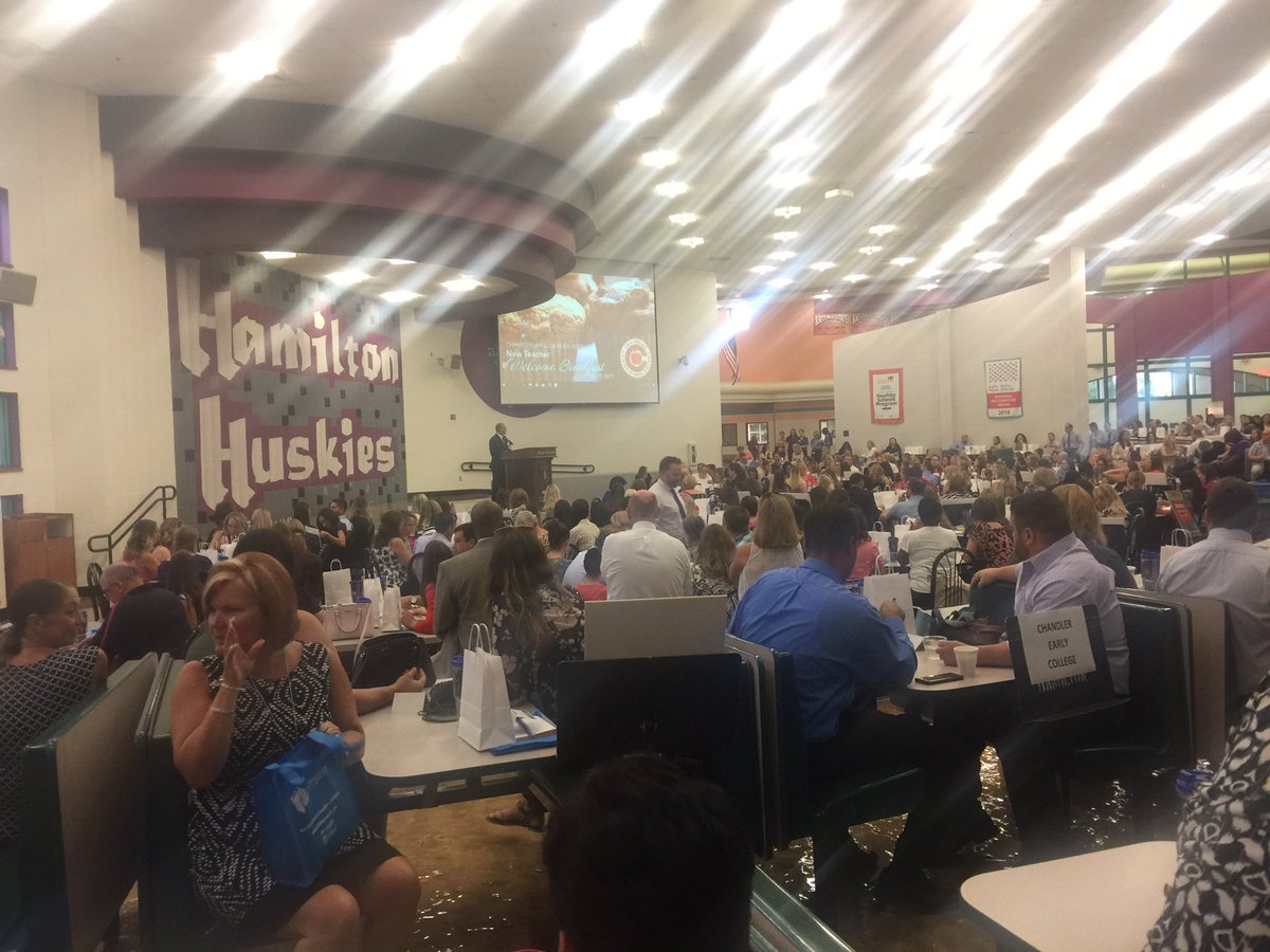 A warm welcome to the 270 new teachers who have chosen <a href="/ChandlerUnified/">Chandler Unified School District</a> for their professional career.