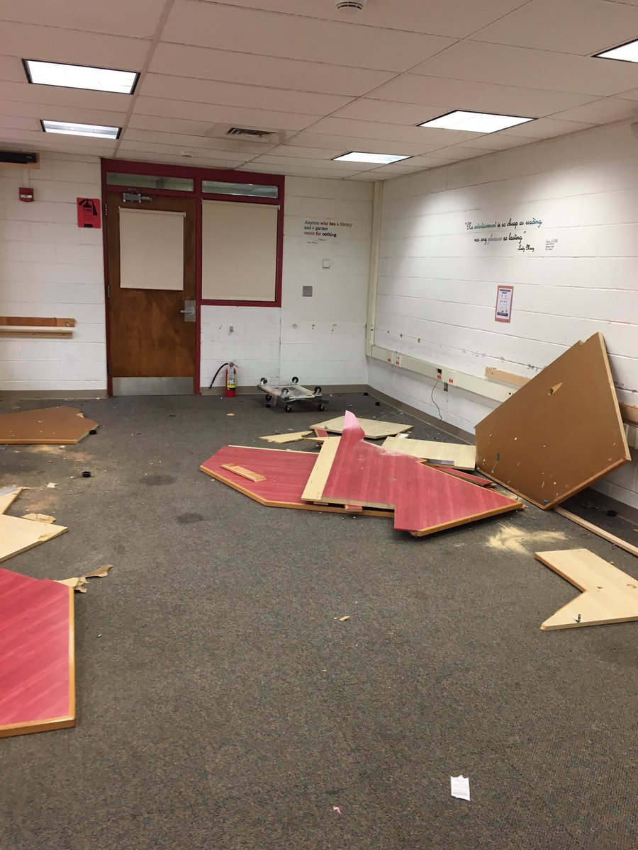 mineolahs's tweet image. Do you know this space? It&apos;s getting a makeover. #flexiblelearningenvironments #summerwork #MineolaProud