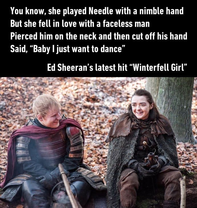 9GAG's tweet image. The Lannisters send their #EdSheeran. #GameofThrones
9gag.com/gag/azqAvwB?re…