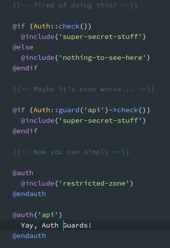 m1guelpf's tweet image. You can now use the @auth blade directive in @laravelphp.
#laravel #php
