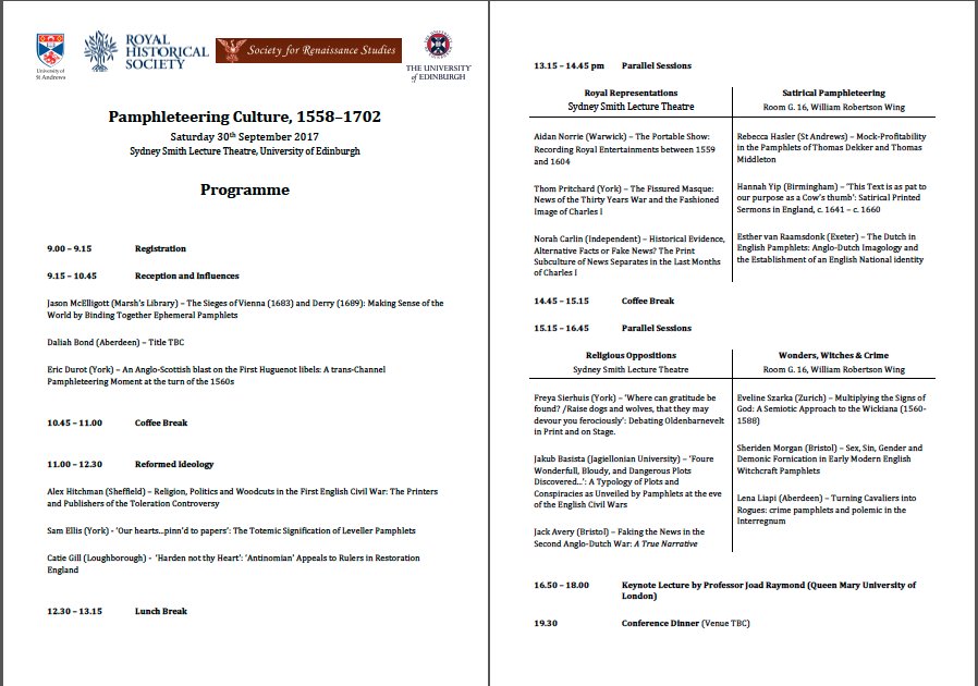 pamphlets2017's tweet image. The programme is now ready and registration is open for Pamphleteering Culture. It's starting to seem very real! bit.ly/2uB3NeM