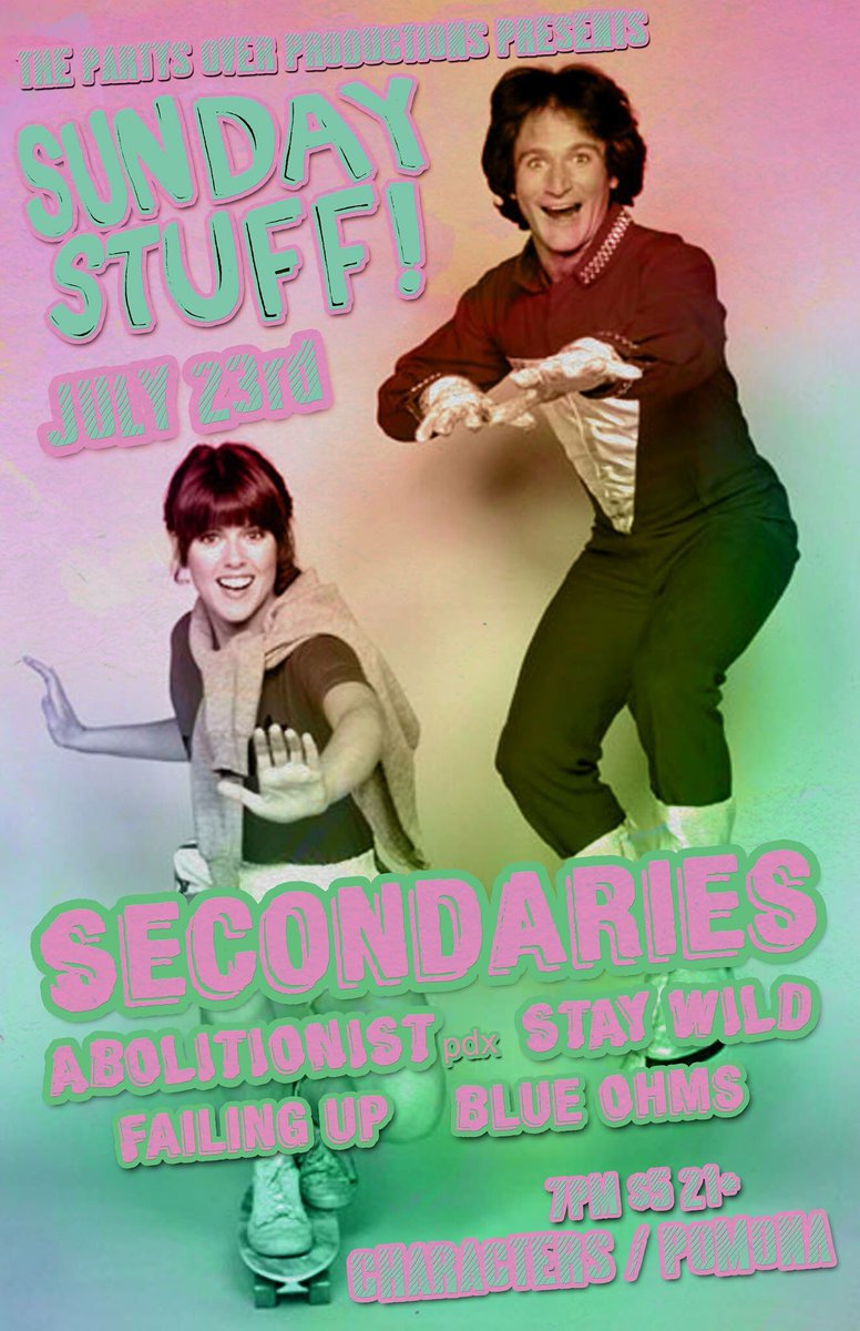 secondariesca's tweet image. Stoooooked! We're playing a rad show at Characters in Pomona Sunday 7/23 with Abolitionist facebook.com/events/1277021…