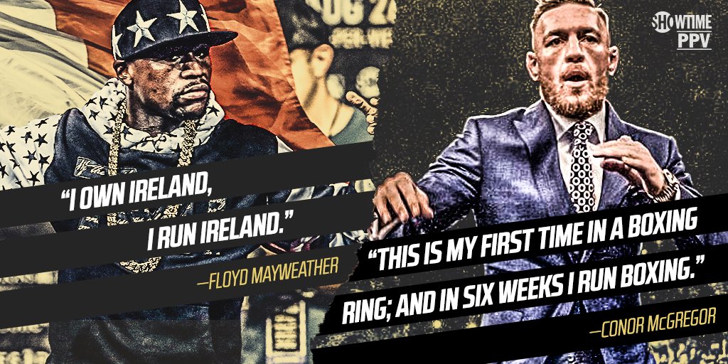 atsboxing's tweet image. #MayweatherMcGregor plan to dominate each other's worlds 🌎