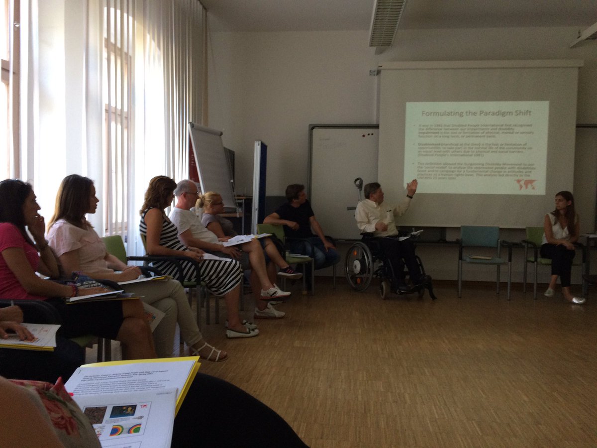csie_uk's tweet photo. Day 1 of IMAS project meeting in Gleisdorf and 23 people are being seriously inspired by Richard Rieser's presentation. @UKDHM @IMASProjct https://t.co/hjwR8A1hSV