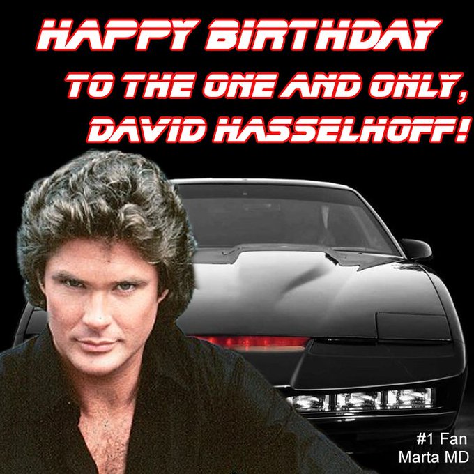 Happy birthday, David Hasselhoff! 