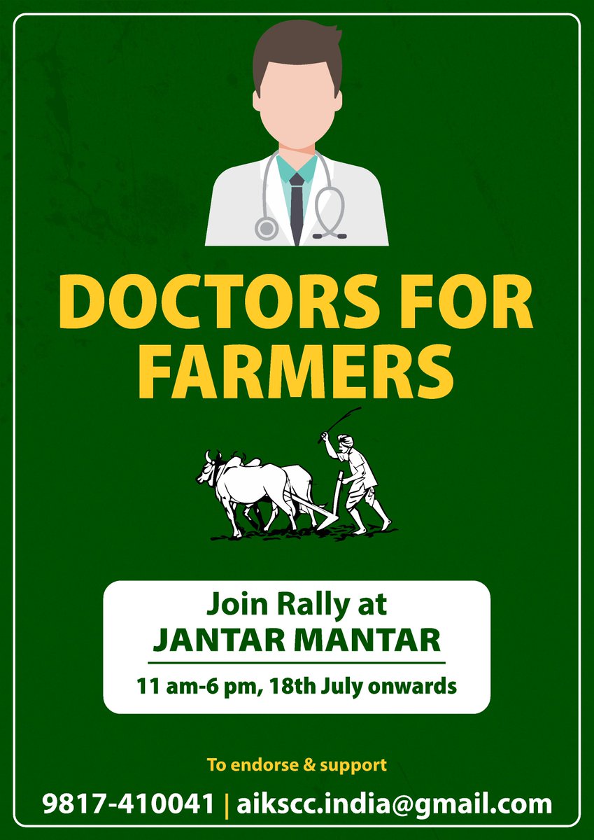 aviksahaindia's tweet photo. #OneNationOneMovement #CitizensForFarmers #JaiKisan
Call 9817 410041 Mail aikscc.india@gmail.com to join movement &amp; support in any way u can https://t.co/cC6cWtfVs1