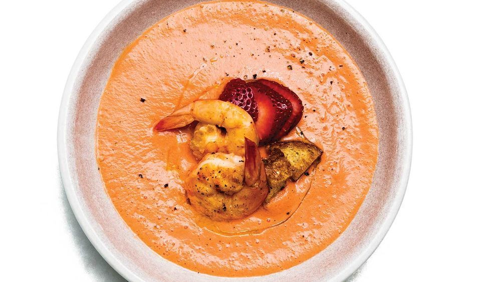 Strawberry, Watermelon, and Tomato Gazpacho - recipes777.info/strawberry-wat…