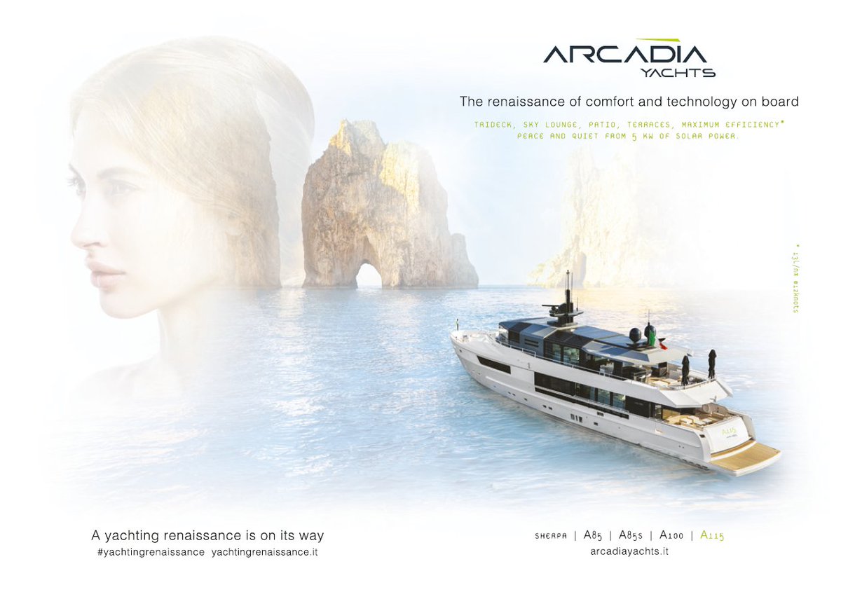 #A115 #yachtingrenaissance <a href="/ArcadiaYachts/">Arcadia Yachts</a>