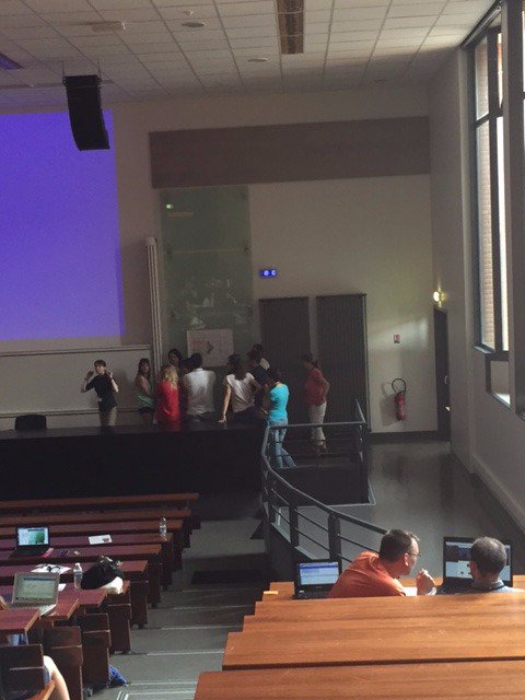 DrOScrivner's tweet photo. Introduction to #visualization at #ESSLLI2017 Great students and a lot of fun @cnscenter #HASTACScholars https://t.co/iWY1lnxF8D