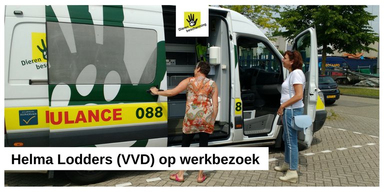 Afgelopen week bracht @HelmaLodders een werkbezoek aan Dierenambulance Midden Nederland bit.ly/2tifGGg https://t.co/3AgsVwvhx6
