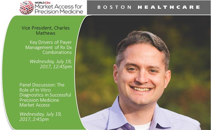 boshealthcare's tweet photo. VP, Charles Mathews describes future of payer management tools/techniques for reimbursement of oncology therapeutics & diagnostics #MA4PM https://t.co/ICq0jRI0UD